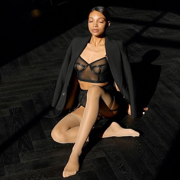 Bustier Bra Tattoo Print Citala by Less Is Amor - Picture 5 of 5